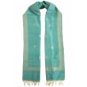 Mehrunnisa Handcrafted Banarasi Silk Cotton Stole With Zari Buti – Unisex (GAR2217)