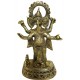 Handcrafted Dhokra Brass Chaturbhuj Ganesha Sculpture (MEH2232)