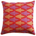 Mehrunnisa (16”X16”) Kashmir Hand Embroidered Crewel Work Cushion Cover (HOM2260)