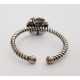 Mehrunnisa Fashion 92.5 Oxidised Sterling Silver Flower Adjustable Ring For Girls / Women (JWL1269)