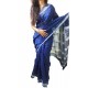 Mehrunnisa BAGRU MAHESHWARI Indigo Polka Dots Cotton Silk Saree With Blouse Piece From Jaipur (GAR2414)