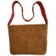 Mehrunnisa Handcrafted Mustard Afghani Wool Felt Shoulder Bag (BAG2171)