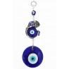 Mehrunnisa Turkish Evil Eye Elephant Good Luck Charm Hanging in Glass (MEH616)