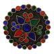 Mehrunnisa Tribal Afghani Big Round Ring With Colored Glass (Adjustable) For Girls (JWL2036)