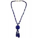 Mehrunnisa Afghani Tribal Real Lapiz Lazuli Pendant Necklace For Girls (JWL1927)