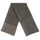 Mehrunnisa Handcrafted Pure Pashmina Cashmere Wool Check Muffler/Scarf Wrap – Unisex (GAR2596, Beige & Black)