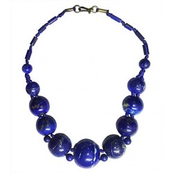 Mehrunnisa Afghanistan Ethnic Lapis Lazuli Necklace ( B, JWL2789)