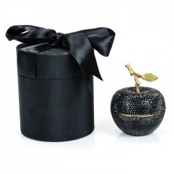  Black Diamond Apple Candle with Crystallized Swarovski Elements
