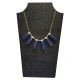 Afghani Contemporary Lapis Lazuli Silver Necklace