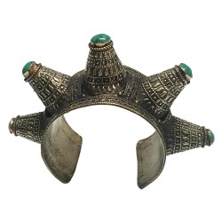 Afghani Ethinic Tribal Turquoise Cuff Bracelet 