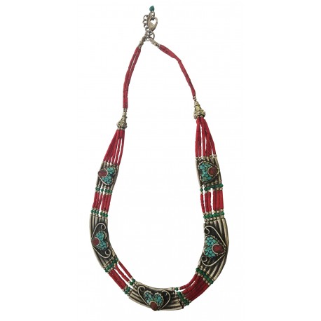  Afghani Antique Turquoise Necklace