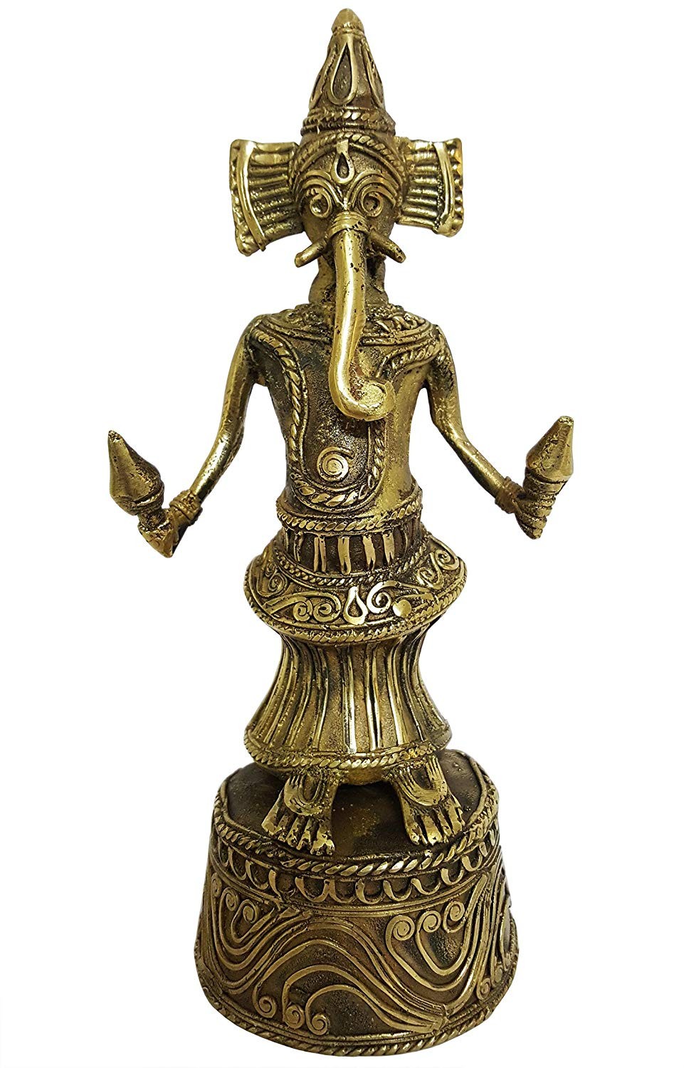 Mehrunnisa Handcrafted Dhokra Brass Natraja Ganesha Sculpture MEH2229 