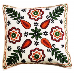 Mehrunnisa Exclusive Rajasthani Multi-Colour Thread Work Cushion Cover (HOM2030)